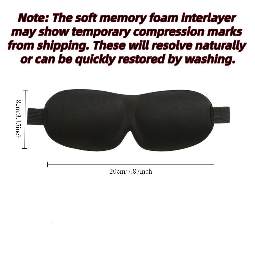 3D Sleep Mask Blindfold Sleeping Aid Soft Memory Foam Eye mask for Sleeping Travel Blockout Light Slaapmasker Eye Cover - zzzleep.fi