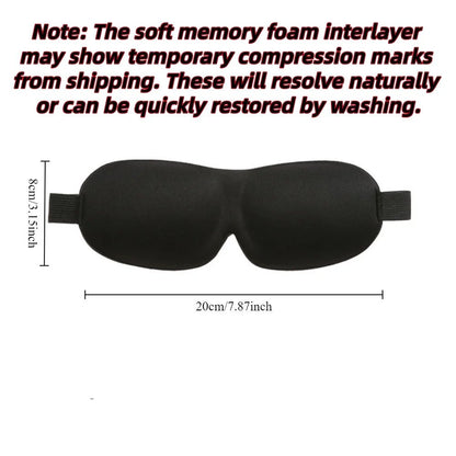 3D Sleep Mask Blindfold Sleeping Aid Soft Memory Foam Eye mask for Sleeping Travel Blockout Light Slaapmasker Eye Cover - zzzleep.fi