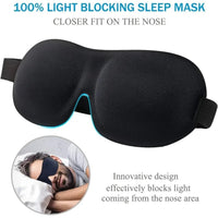 3D Sleep Mask Blindfold Sleeping Aid Soft Memory Foam Eye mask for Sleeping Travel Blockout Light Slaapmasker Eye Cover - zzzleep.fi