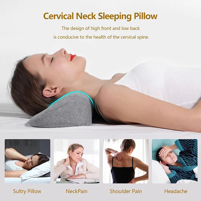 Cervical Pillow, Memory Foam Contour Pillow, Bed Pillows for Side Sleeper Ergonomic Orthopedic Sleeping Pillow, Neck Pillow - zzzleep.fi
