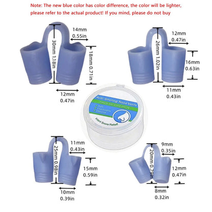 New Blue Silicone 4/8PCS/set Snoring Solution Anti Snoring Devices Snore Nose Vents Nasal Dilators For Better Sleep Sleeping Aid - zzzleep.fi