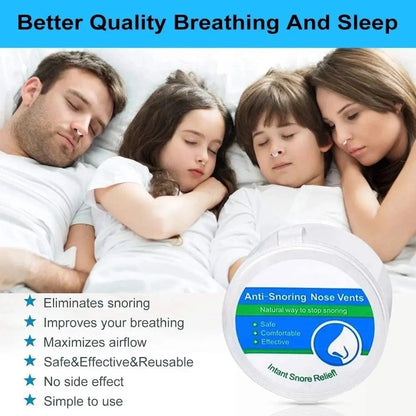New Blue Silicone 4/8PCS/set Snoring Solution Anti Snoring Devices Snore Nose Vents Nasal Dilators For Better Sleep Sleeping Aid - zzzleep.fi