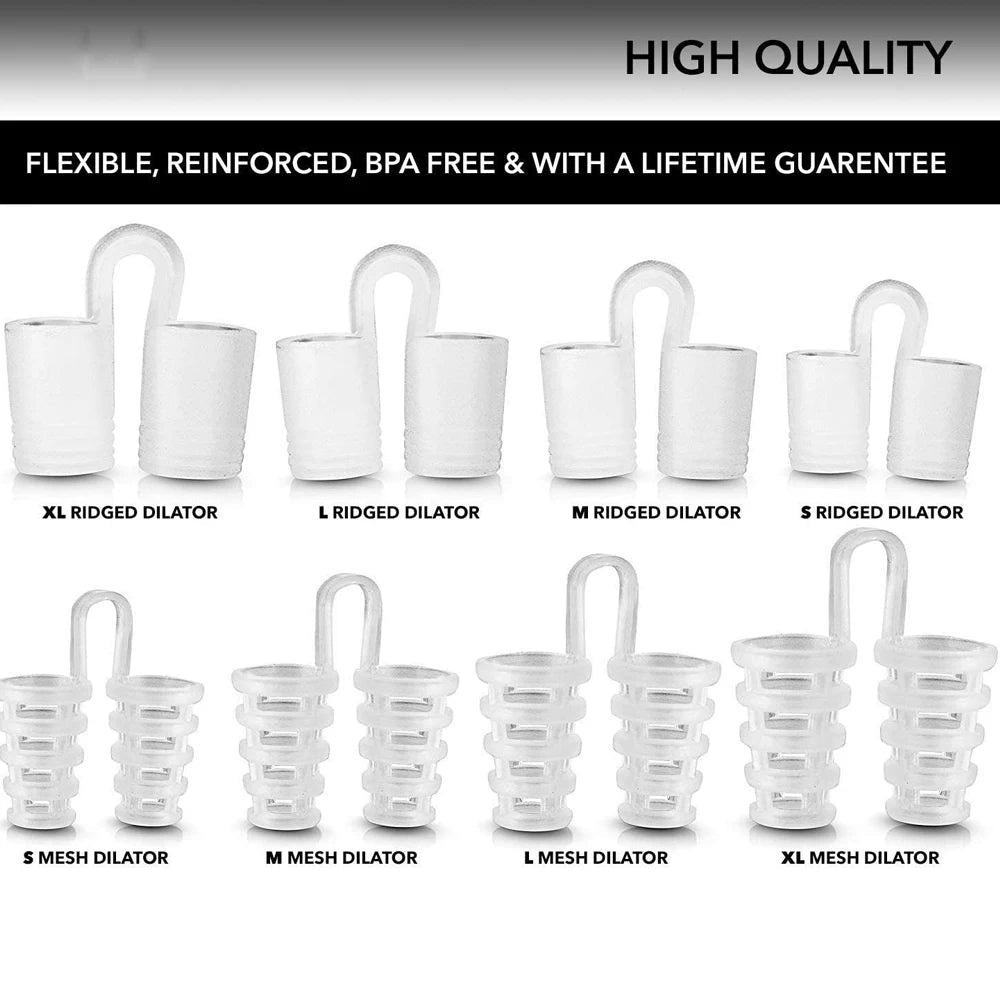 New Blue Silicone 4/8PCS/set Snoring Solution Anti Snoring Devices Snore Nose Vents Nasal Dilators For Better Sleep Sleeping Aid - zzzleep.fi