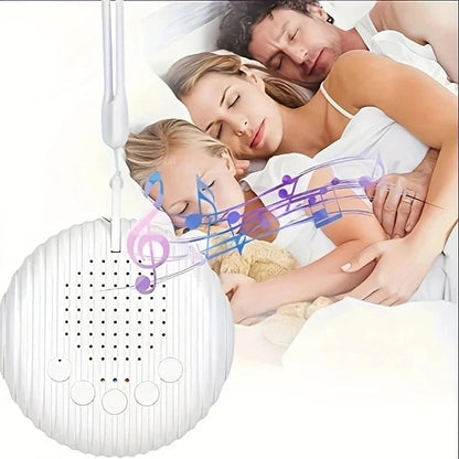 White Noise Sound Machine Portable Baby Sleep Machine 10 Soothing Sounds Volume Adjustable Built-in Rechargeable Battery USB - zzzleep.fi